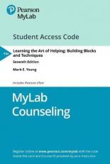 Learning the Art of Helping : Building Blocks and Techniques -- Mylab Counseling with Pearson EText Access Code 7th