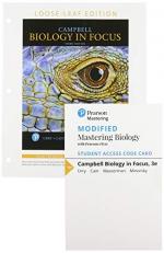 CAMPB BIO FOCUS LSLF and MOD MSTGBIO/et VP AC CAMPBELL BIO FOCUS with Pearson eText -- Access Card Package 3rd