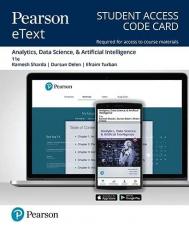 Pearson eText Analytics, Data Science, & Artificial Intelligence : Student Access Code Card 11th