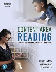 Content Area Reading : Literacy and Learning Across the Curriculum 13th