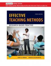 Effective Teaching Methods 10th