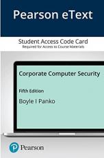 Pearson EText for Corporate Computer Security -- Access Card 5th