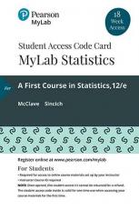 MyLab Statistics with Pearson EText -- 18 Week Standalone Access Card -- for a First Course in Statistics