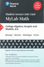 MyLab Math with Pearson eText -- Access Card -- for College Algebra : Graphs and Models (24 Months)