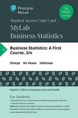 MyLab Statistics with Pearson eText for Business Statistics -- 24-Month Standalone Access Car : A First Course