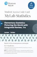 MyLab Statistics with Pearson EText -- 18 Week Standalone Access Card -- for Elementary Statistics : Picturing the World with Integrated Review