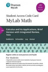 MyLab Math with Pearson EText -- 18 Week Standalone Access Card -- for Calculus and Its Applications, Brief Version with Integrated Review