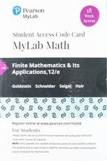 MyLab Math with Pearson EText -- 18 Week Standalone Access Card -- for Finite Mathematics and Its Applications