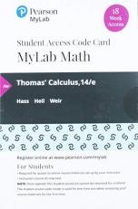 MyLab Math with Pearson EText -- 18 Week Standalone Access Card -- for Thomas' Calculus