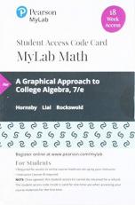 MyLab Math with Pearson EText -- 18 Week Standalone Access Card -- for a Graphical Approach to College Algebra