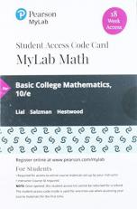 MyLab Math with Pearson EText -- 18 Week Standalone Access Card -- for Basic College Mathematics