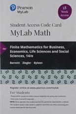 MyLab Math with Pearson EText -- 18 Week Standalone Access Card -- for Finite Mathematics for Business, Economics, Life Sciences and Social Sciences