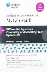 MyLab Math with Pearson EText -- 18 Week Standalone Access Card -- for Differential Equations : Computing and Modeling, Tech Update