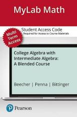 MyLab Math with Pearson eText -- 24-Month Standalone Access Card -- for College Algebra with Intermediate Algebra : A Blended Course