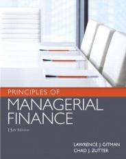 Principles of Managerial Finance 13th