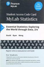 MyLab Statistics with Pearson EText -- Standalone Access Card -- for Essential Statistics 2nd
