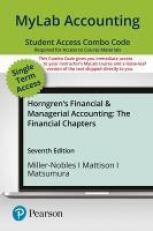 MyLab Accounting with Pearson EText -- Combo Access Card -- for Horngren's Financial and Managerial Accounting, the Financial Chapters 7th