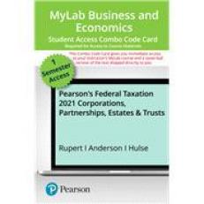 MyLab Accounting with Pearson EText -- Combo Access Card -- for Pearson's Federal Taxation 2021 Corporations, Partnerships, Estates and Trusts 