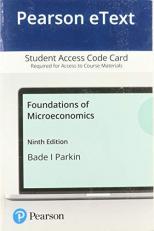 Pearson Etext Foundations of Microeconomics -- Access Card 9th