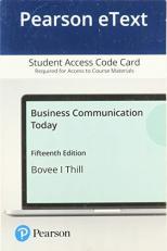 Pearson Etext Business Communication Today -- Access Card 15th