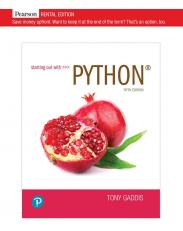 Starting Out with Python 5th