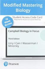 Modified Mastering Biology with Pearson EText -- Access Card -- for Campbell Biology in Focus (18-Weeks)