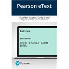 Pearson EText Calculus -- Access Card 3rd