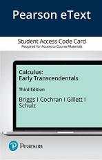 Calculus : Early Transcendentals -- Pearson eText Access Card 3rd