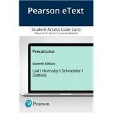 Pearson EText Precalculus -- Access Card 7th