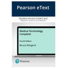 Pearson EText Medical Terminology Complete! -- Access Card 4th