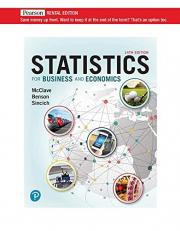 Statistics for Business and Economics, 14th Edition