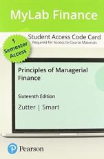 MyLab Finance with Pearson EText -- Access Card -- for Principles of Managerial Finance 16th