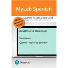 MyLab Spanish with Pearson EText -- Access Card for 2020 Release-- for ¡Anda! Curso Elemental (multi-Semester Access) 3rd