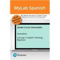 MyLab Spanish with Pearson EText -- Access Card for 2020 Release -- for ¡Anda! Curso Intermedio (Multi-Semester Access) 3rd