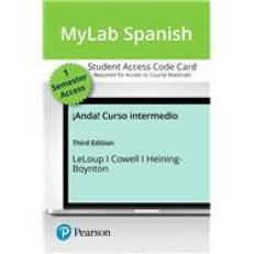 MyLab Spanish with Pearson EText -- Access Card for 2020 Release -- for ¡Anda! Curso Intermedio (Single Semester Access) 3rd
