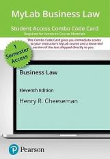 MyLab Business Law with Pearson EText -- Combo Access Card -- for Business Law 11th