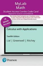 MyLab Math with Pearson EText -- Combo Access Card -- for Calculus with Applications (18 Weeks)