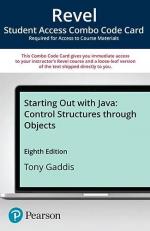 Revel for Starting Out with Java : Control Structures Through Objects -- Combo Access Card 8th