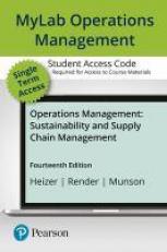 MyLab Operations Management with Pearson EText--Access Card--For Operations Management : Sustainability and Supply Chain Management 14th