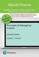 MyLab Finance with Pearson EText -- Combo Access Card -- for Principles of Managerial Finance 16th