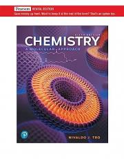 Chemistry : A Molecular Approach 