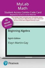 Beginning Algebra - MyLabMath Combo Card with Pearson eText 8th