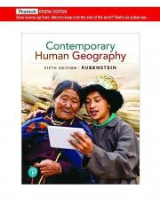 Contemporary Human Geography [RENTAL EDITION] 5th