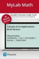 MyLab Math with Pearson EText -- 24-Month Access Card -- for Brief Calculus and Its Applications