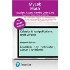 MyLab Math with Pearson EText -- 18-Week Combo Access Card -- for Brief Calculus and Its Applications