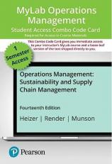 MyLab Operations Management with Pearson EText -- Combo Access Card -- for Operations Management : Sustainability and Supply Chain Management 14th