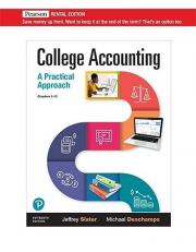 College Accounting Chapters 1-12 [RENTAL EDITION]