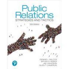 Public Relations : Strategies and Tactics 