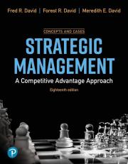 Strategic Management 18th