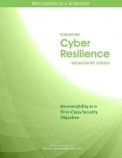 Recoverability As a First-Class Security Objective : Proceedings of a Workshop